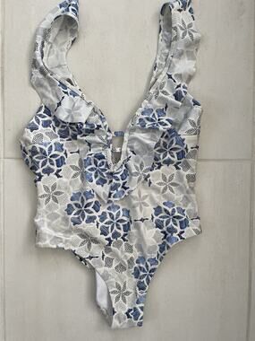 Some Days Lovin Swim Plunge One Piece Swimsuit Sapphire Pools Summer FLAW